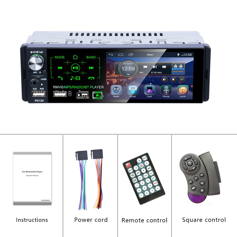Hikity Touchscreen Radio de Coche Apple Carplay 1 DIN Autoradio