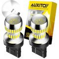 AUXITO 2Pcs 7443 7440 W21W LED Bulb Canbus No Error T20 W21/5W WY21W DRL Car Day Driving Reverse Light 6000K White Super Bright 1