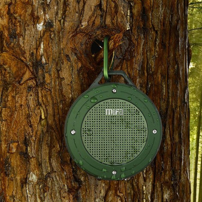 MIFA F10 Outdoor Wireless Bluetooth Stereo Portable Speaker Built-in mic Shock Resistance IPX6 Waterproof Speaker with Bass 4