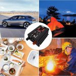 6000W Car Power Inverter LCD Display DC 12V To AC 220/110V Modified Sine Wave Converter Dual USB Charging Ports Car Inverters 5