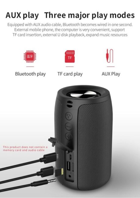 ZEALOT Bluetooth Speaker Bass Wireless Portable HIFI Stereo Waterproof Sound Box Outdoor Stereo Loudspeaker Music Centre 4