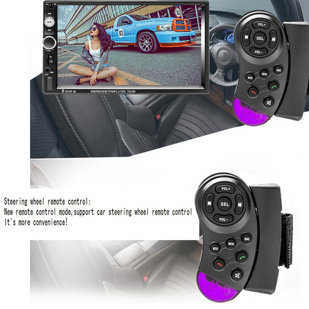 Car Stereo Bluetooth Single DIN LCD Audio Radio W/Brightness Adjustment APP  Control MP3 Player Supports Hands Free Calling Am/FM Radio Aux Input  TF/EQ/USB Fast - China Car Multimedia, Car Stereo