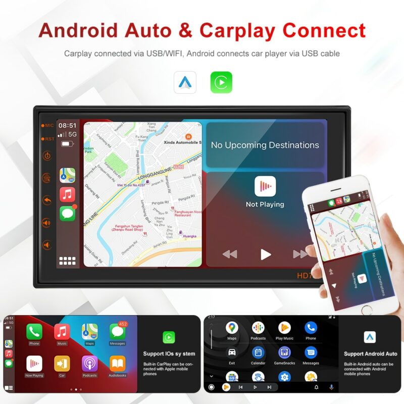 Podofo Android 11 Car Radio User Interface