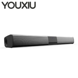 YOUXIU 20W Sound Bar Wireless Bluetooth Speakers Hifi Stereo Home Theater TV Soundbass Surround Sound Dual Subwoofers for TV PC 1