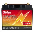 New 12V 24V 25 50 60 100 200 Lifepo4 Deep Cycle Trolling Motor Battery Built-in BMS for RV Marine Golf Cart Solar Power Storage 4