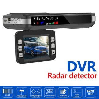 2 in 1 Car DVR Dashboard Camera Speedometer Mobile Speed Radar Detect Protect English Russian Voice Radar Detector X K CT La 12v 1