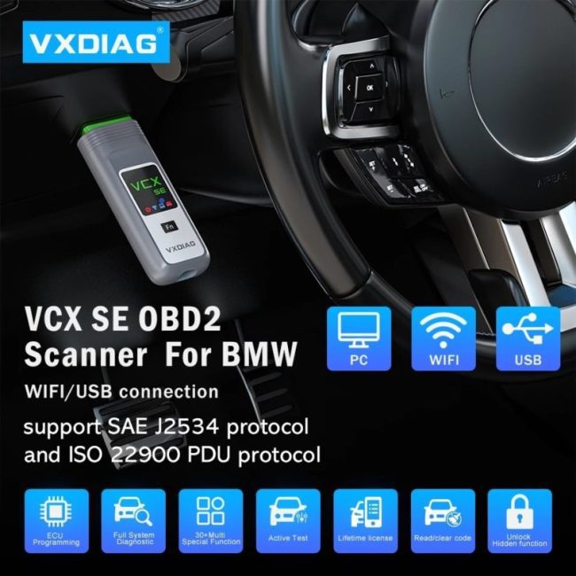 VXDIAG VCX SE for BMW ICOM A2 A3 Automotive ECU Coding Programming All System Diagnostic Tools Active Test J2534 Programming 2