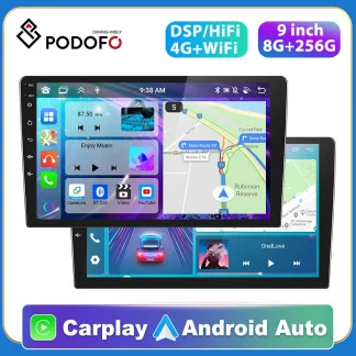 Podofo Radio 8G 128G 2din Car Android Radio Multimedia Player 1