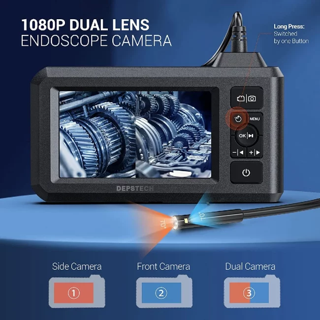 DEPSTECH 1080P Endoscope 7.9mm Dual Lens | 5.5mm Single Lens 2