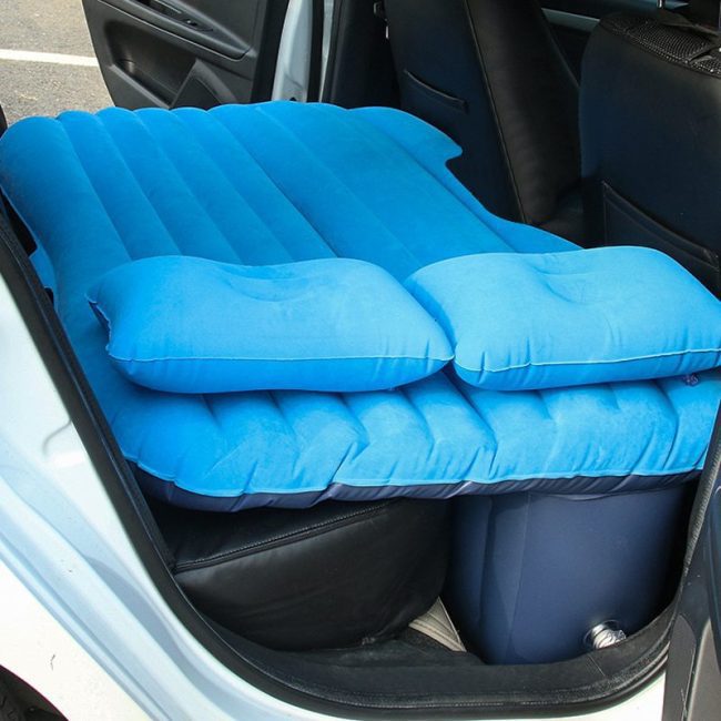 EAFC Car Air Inflatable Travel Mattress Bed Universal for Back Seat Multi functional Sofa Pillow Outdoor Camping Mat Cushion 3