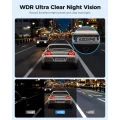 AZDOME PG17 WiFi Rear View Mirror Camera, 12" Dash Cam, Dual 2.5K Front and 1080P for Car, Free 64GB T 5