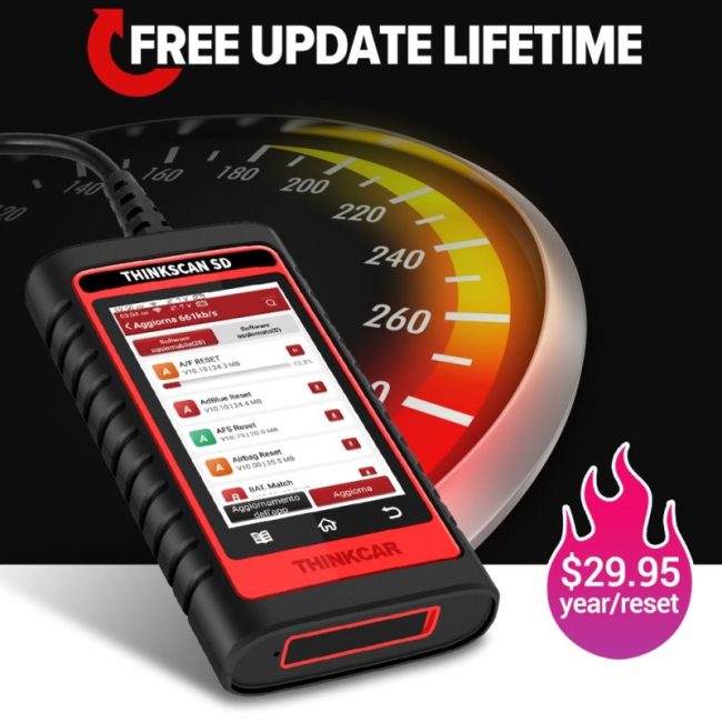 Thinkcar Thinktool SD4 OBD2 Scanner Car Professional Diagnostic Tools ENG ABS SRS AT Scan tool DPF TPMS SAS OIL EPB IMMO Reset 4