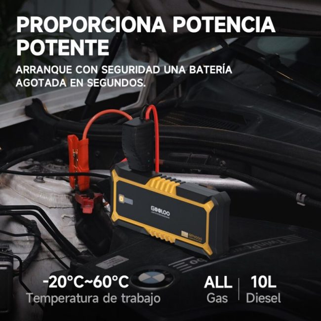 GOOLOO 4000A Super Capacity Car Jump Starter 26800mAh Portable Automotive Power Bank 12V External Vehicle Battery Charge Booster 2