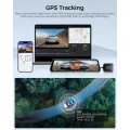 AZDOME PG17 WiFi Rear View Mirror Camera, 12" Dash Cam, Dual 2.5K Front and 1080P for Car, Free 64GB T 6