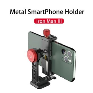 Ulanzi ST-14 Vertical Shooting Smartphone Phone Mount Holder Tripod Mount Cold Shoe Vlog Tripod Mount for iPhone 11 Pro Max 1