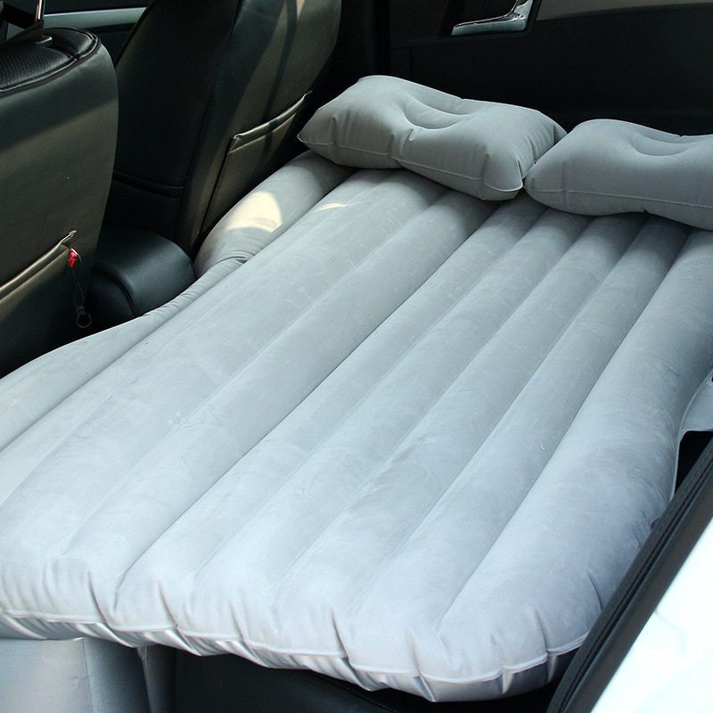 Inflatable Car Mattress Auto Air Seat Mattress Bed With 2 Travel