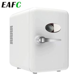 EAFC 4L 6Cans Small Refrigeration Warm Heat Mini Fridge Refrigerator Cosmetics Mask Beverage Dormitory Refrigerators Cooler 1