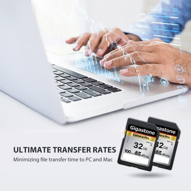 Gigastone 32GB SD Card that is waterproof, temperature-proof, x-ray-proof, and shock-proof