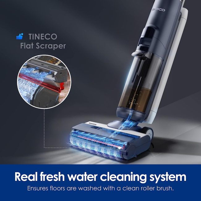 Tineco S5's easy maintenance feature with hands-free, self-cleaning function