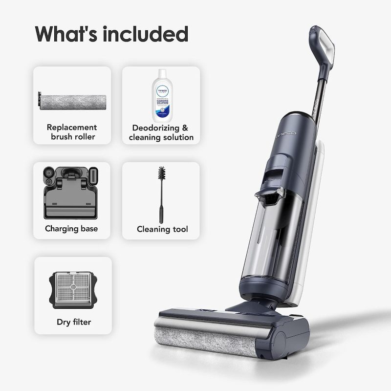 Tineco S5 Floor ONE Smart Cordless Wet Dry Vacuum Cleaner/Mop, Long Run  Time, Ideal for Pet Hair
