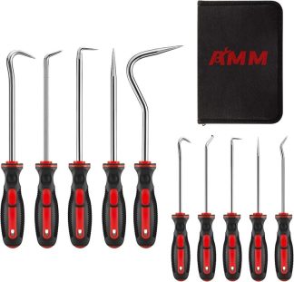10-Piece Pick and Hook Set for Automotive and Electronic Tools