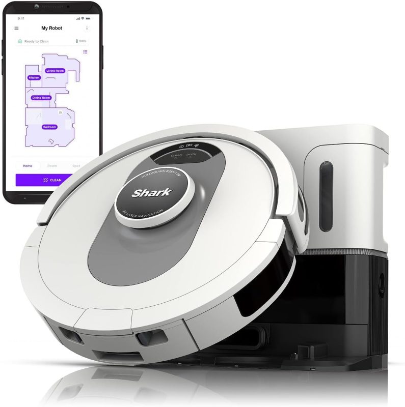 Shark AI Ultra Robot Vacuum with powerful suction for various floor types