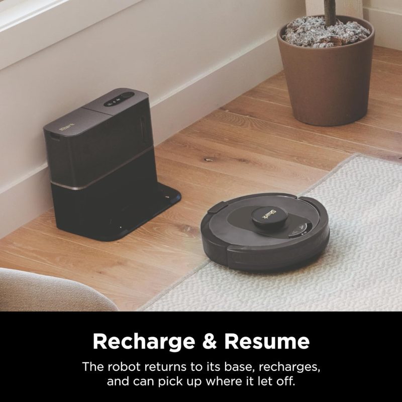 Extended runtime feature of Shark AI Ultra Robot Vacuum ensuring thorough whole-home cleaning