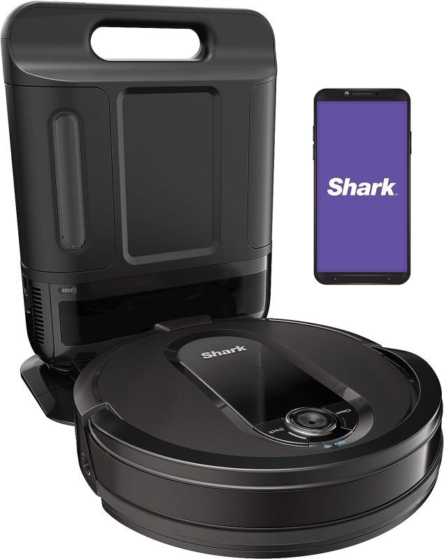 Shark AV1002AE IQ Robot Vacuum with Automatic Dirt Disposal Feature