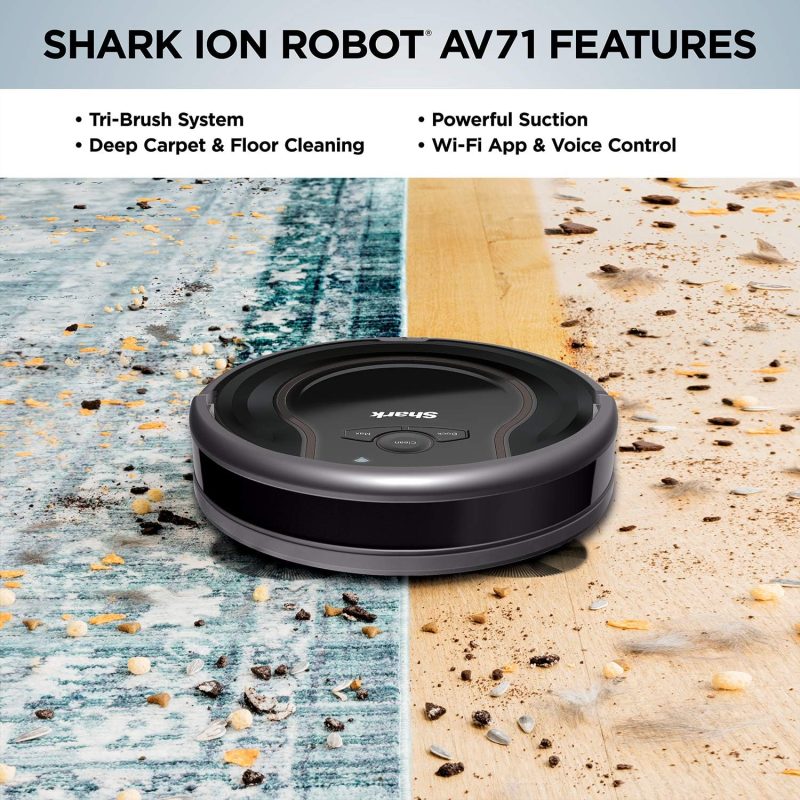 Integrated home navigation sensors on Shark ION Robot to prevent furniture and wall damage