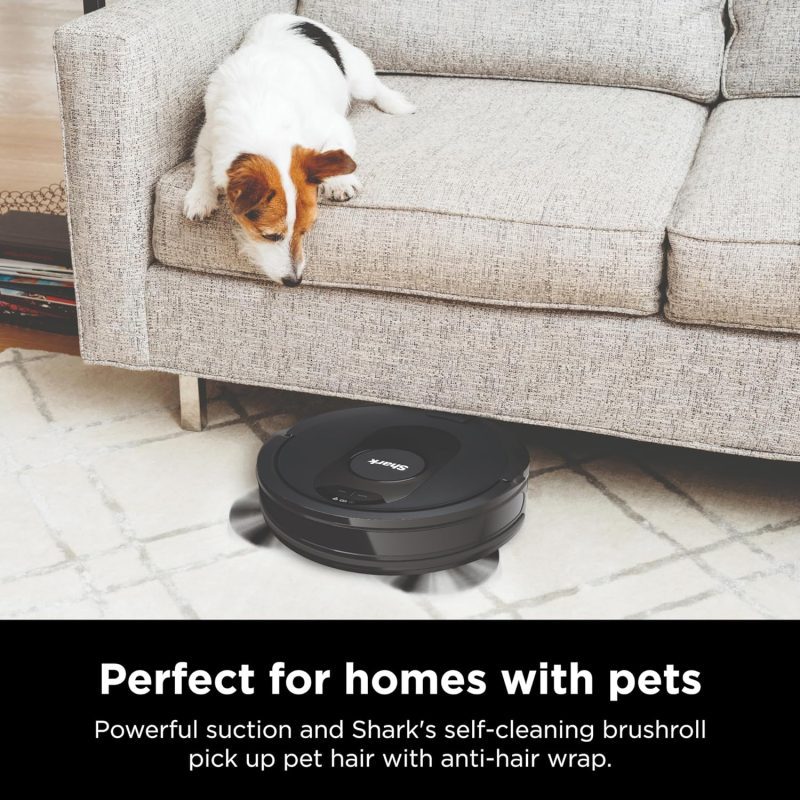 Voice-controlled Shark AV2501S AI Ultra Robot Vacuum compatible with Amazon Alexa and Google Assistant