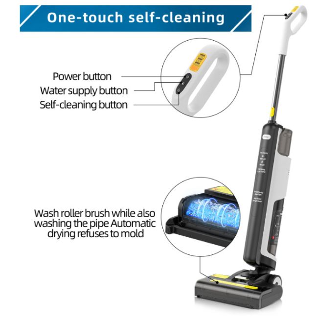 Redkey W12 Wireless one-touch self-cleanong
