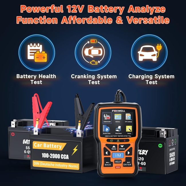 OBD2 Scanner with built-in DTC Library for comprehensive diagnostics
