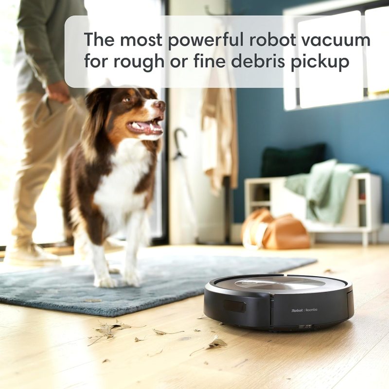 Intelligent Dirt Detective feature of Roomba j9+ adapting to home cleaning needs
