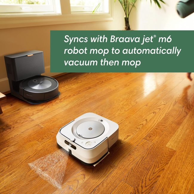 Roomba j6+ set for automatic cleaning sessions when the home is empty
