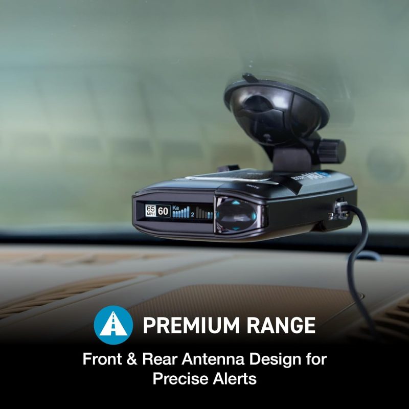 All-around radar protection with front and rear antennas on ESCORT Max 360
