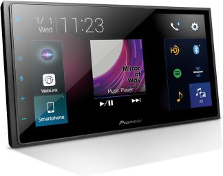 Pioneer DMH-2660NEX multimedia receiver with Apple CarPlay and Android Auto on 6.8-inch capacitive touchscreen display