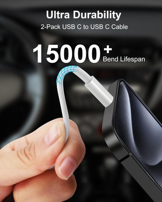 Safe and Fast Charging Car Adapter for iPhone 15 Pro Max with Multiple Protections
