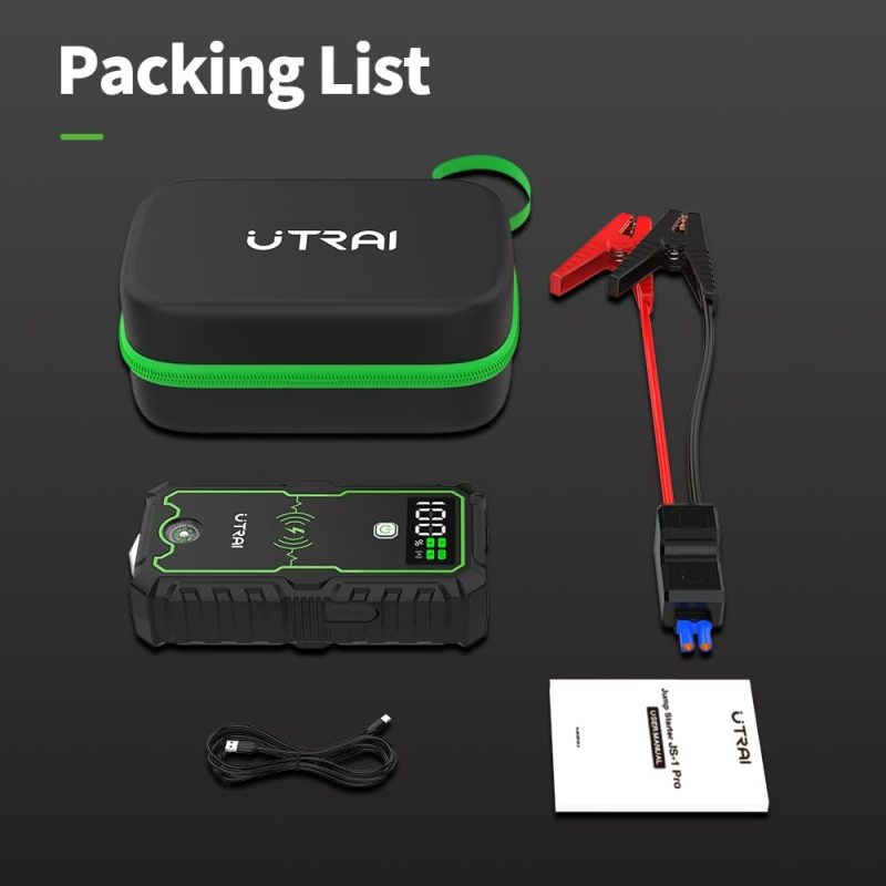 UTRAI Jump Starter with Multi-layer PCBs and Explosion-proof Battery