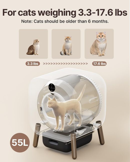 Complete smart litter box kit by PAWBBY with deodorizing pod and accessories