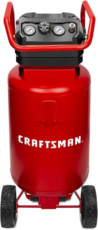 Craftsman 20 Gallon Air Compressor, Oil-Free 1.8 HP, 175 PSI, Dual Couplers  