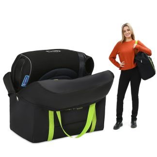 Durable car booster seat travel bag for hygienic airplane seat protection