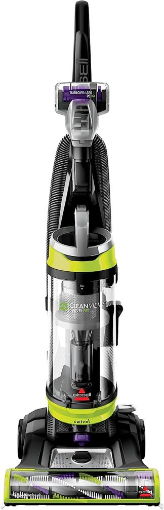 BISSELL CleanView Swivel Pet vacuum efficiently removing pet hair from various surfaces