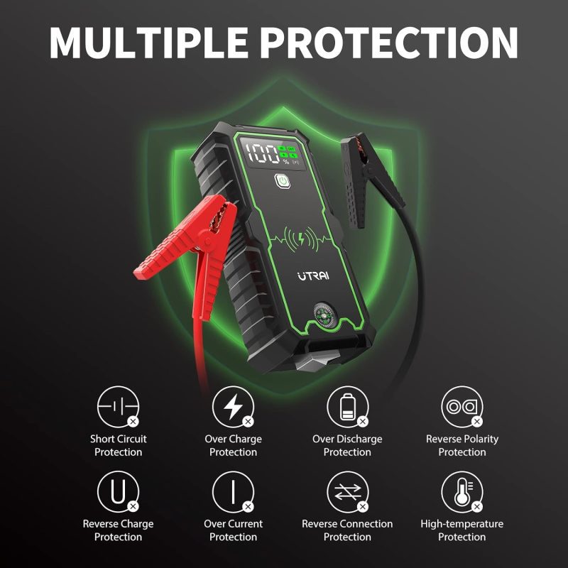 UTRAI Jump Starter Kit with Type-C and USB Fast Charging Ports