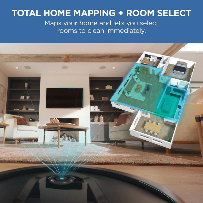 Shark IQ Robot Vacuum with Total Home Mapping for efficient cleaning