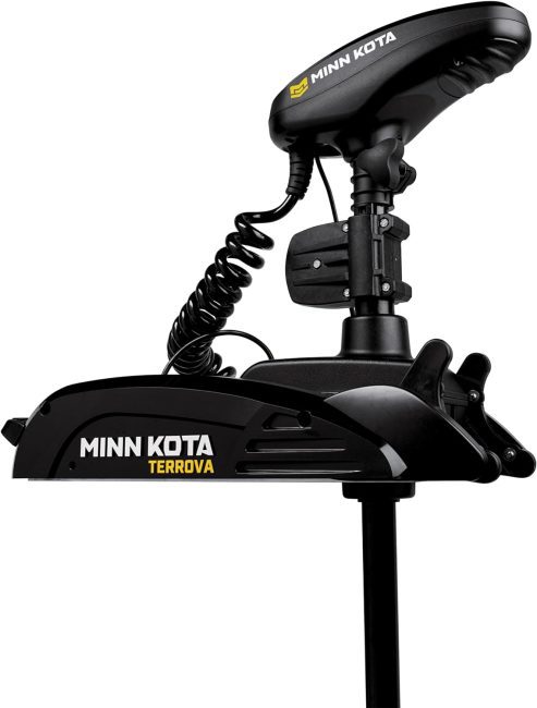 Minn Kota Terrova trolling motor with GPS i-Pilot system, showcasing quiet operation for an efficient fishing experience