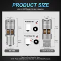 2X Super Bright P21W PY21W LED Canbus 26W 3000Lm Lamp Lens 3