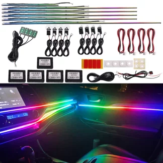 Car Atmosphere Interior LED Acrylic 64 Color RGB Ambient Lights 1