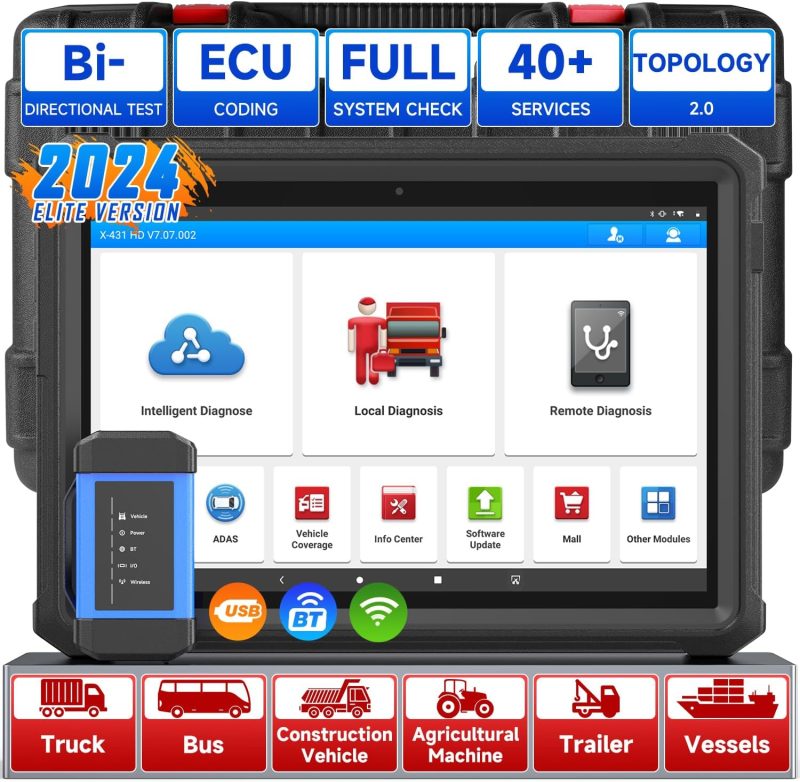 2024 Elite diagnostic tool with intelligent and remote diagnosis features