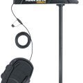 Minn Kota Terrova i-Pilot trolling motor mounted on a shaft with propeller and wireless remote for precise control