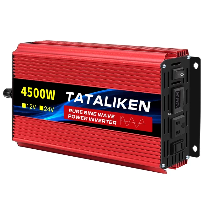 12V To 110V AC Pure Sine Power Inverter 8000W 10000W Power 60HZ Converter Car Accessories Solar With LED And US Socket 5